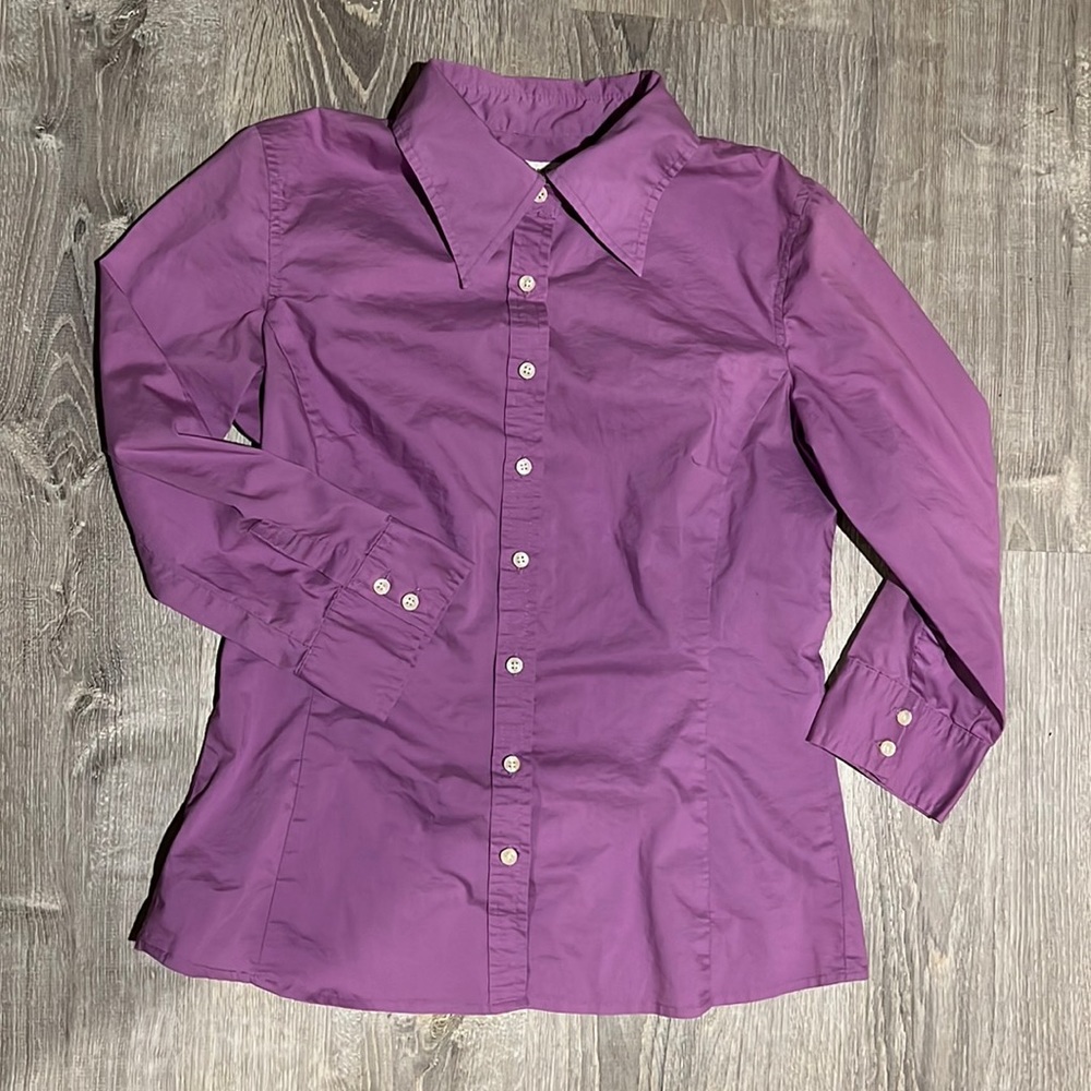 Tailored Purple Button Down Shirt